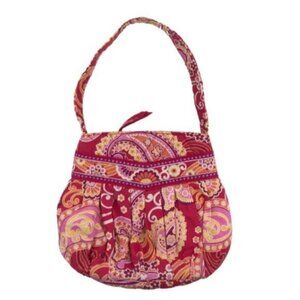 Vera Bradley Fun Hannah Mini Raspberry Fizz Retired 9" x 2.25" x 7.5